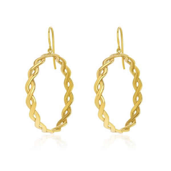 TWIST HOOP EARRINGS