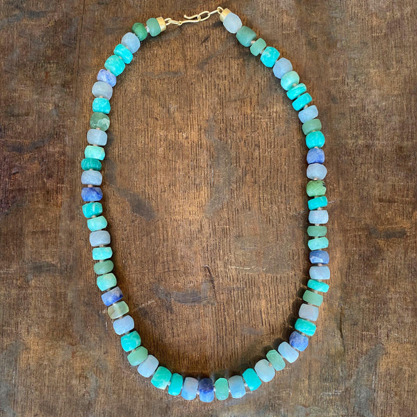 CANDY GEM HONED BEAD NECKLACE