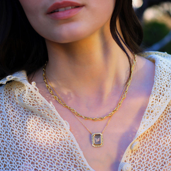 AMETHYST BIRD NECKLACE