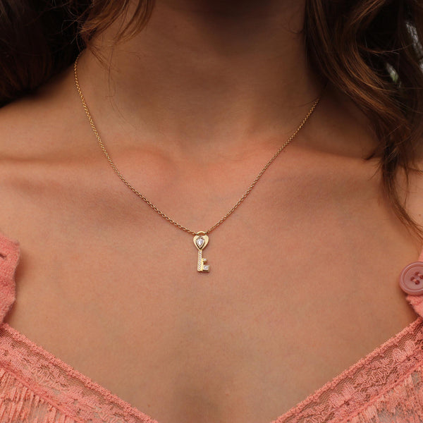 DIAMOND KEY NECKLACE