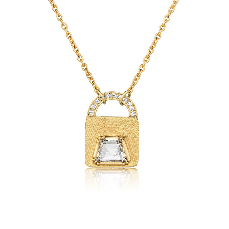 DIAMOND LOCK NECKLACE