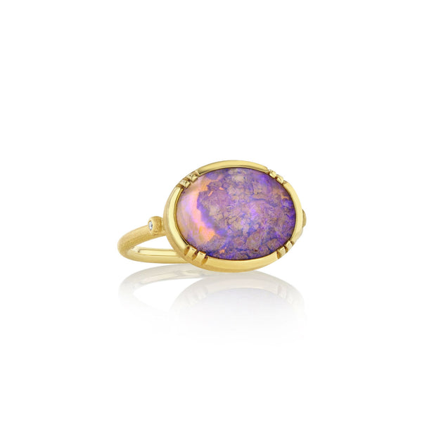 PIPE OPAL ELLIPSE RING