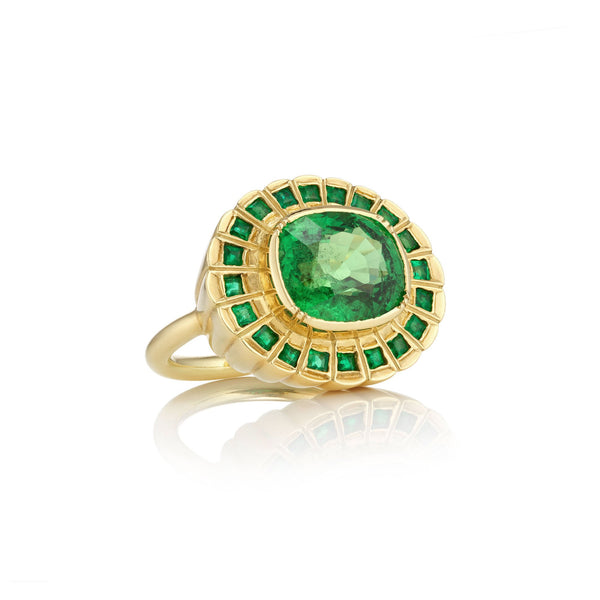 TSAVORITE EMERALD IMPERIAL RING