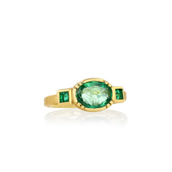 ORBIT HARMONY EMERALD RING