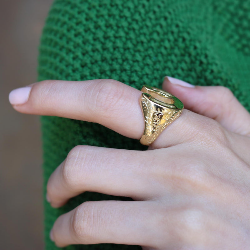 Diamond Horseshoe Ring